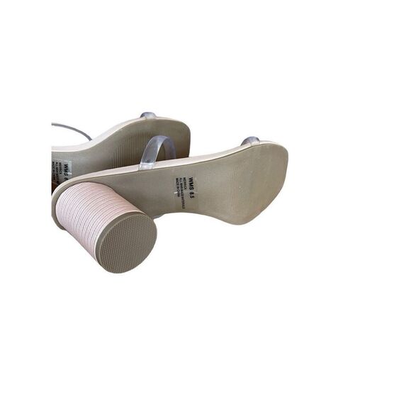 Dolce Vita Womens Cream Open Toe Slip On Strap Merrick Noles Heels Size 6 - Picture 7 of 8